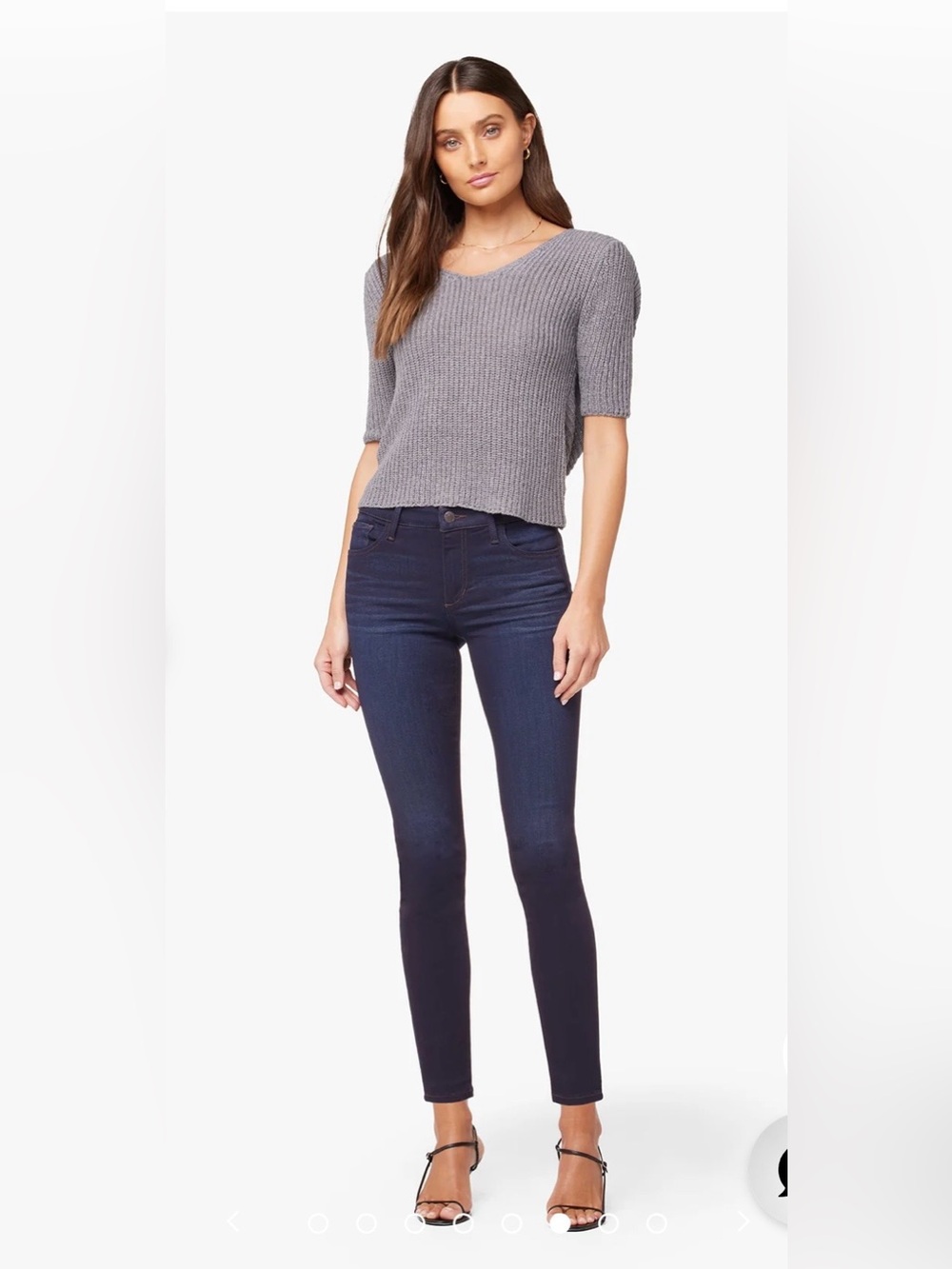 Joe's Jeans Navy Skinny High-Rise Jeans for Women - Picture 2 of 6